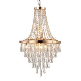 Gold Crystal Chandeliers,Large Contemporary Luxury Ceiling Lighting for Living Room Dining Room Bedroom Hallway