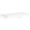 Floating Wall Shelves 2 pcs White 23.6"x9.3"x1.5" MDF