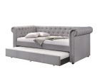 ACME Justice Daybed & Trundle (Twin Size), Smoke Gray Fabric (1Set/3Ctn) 39405