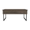 Trumbel Rectangle Lift Top Coffee Table Dark Walnut