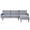 L-Shaped Sofa with Padded Cashmere: Multi-functional Design, Modern Luxury Appearance - Ideal for Living Rooms, Apartments - Easy Assembly & Maintenan