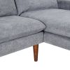 L-Shaped Sofa with Padded Cashmere: Multi-functional Design, Modern Luxury Appearance - Ideal for Living Rooms, Apartments - Easy Assembly & Maintenan