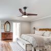 42 in.Modern Farmhouse Ceiling Fan with Light and Remote Control