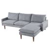 L-Shaped Sofa with Padded Cashmere: Multi-functional Design, Modern Luxury Appearance - Ideal for Living Rooms, Apartments - Easy Assembly & Maintenan