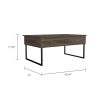 Trumbel Rectangle Lift Top Coffee Table Dark Walnut