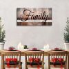 Family is Everything Wall Decor|Canvas Wall Art for Living Room|Rustic Farmhouse Wall Art|Family Signs Wall Art|Family Quote Canvas Prints Painting Pi