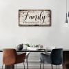 Family Canvas Wall Art for Living Room,Family is The Greatest Gift Word Painting,Family Wall Decor,Farmhouse Wall Decor Retro Artwork Canvas Prints Fr