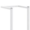 Towel Rack White 9.8"x7.9"x37.4" Steel