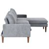 L-Shaped Sofa with Padded Cashmere: Multi-functional Design, Modern Luxury Appearance - Ideal for Living Rooms, Apartments - Easy Assembly & Maintenan