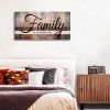 Family is Everything Wall Decor|Canvas Wall Art for Living Room|Rustic Farmhouse Wall Art|Family Signs Wall Art|Family Quote Canvas Prints Painting Pi