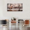 Family is Everything Wall Decor|Canvas Wall Art for Living Room|Rustic Farmhouse Wall Art|Family Signs Wall Art|Family Quote Canvas Prints Painting Pi