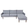 L-Shaped Sofa with Padded Cashmere: Multi-functional Design, Modern Luxury Appearance - Ideal for Living Rooms, Apartments - Easy Assembly & Maintenan