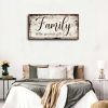 Family Canvas Wall Art for Living Room,Family is The Greatest Gift Word Painting,Family Wall Decor,Farmhouse Wall Decor Retro Artwork Canvas Prints Fr