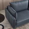 L-Shaped Corner Sectional Technical leather Sofa-Dark Grey;  92.5*92.5''