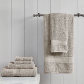 6 Piece Organic Cotton Towel Set (Color: as Pic)