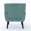 Modern Soft Velvet Material Ergonomics Accent Chair Living Room Chair Bedroom Chair Home Chair With Black Legs For Indoor Home