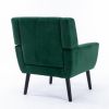 Modern Soft Velvet Material Ergonomics Accent Chair Living Room Chair Bedroom Chair Home Chair With Black Legs For Indoor Home