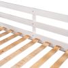 Full and Twin Size L-Shaped Bunk Bed with Slide and Short Ladde