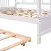 Full Size Daybed Wood Bed with Twin Size Trundle