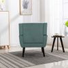 Modern Soft Velvet Material Ergonomics Accent Chair Living Room Chair Bedroom Chair Home Chair With Black Legs For Indoor Home