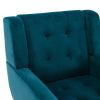 Modern Soft Velvet Material Ergonomics Accent Chair Living Room Chair Bedroom Chair Home Chair With Black Legs For Indoor Home