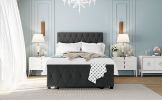 Twin Size Storage Bed Metal Platform Bed with a Big Drawer