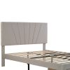 Queen Size Storage Bed Velvet Upholstered Platform Bed with a Big Drawer